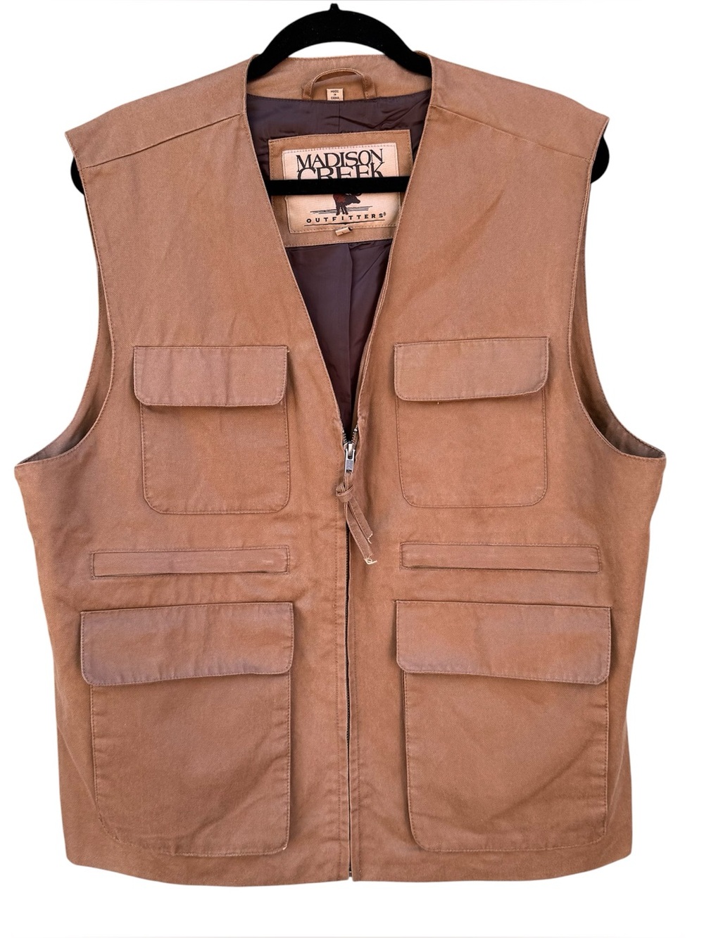 Madison Creek Outfitters Ranch Travel Twill Vest Size Large